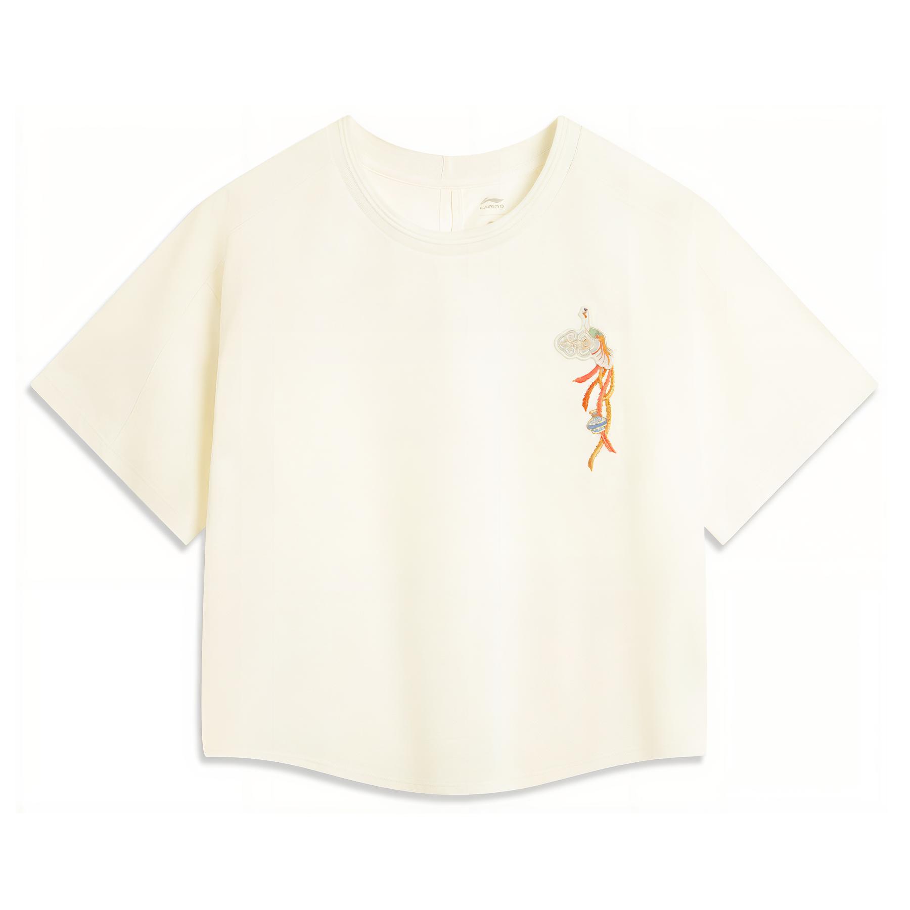 

LINING Gugong, Lianmingkuan Chinese Culture Series футболка женская mother of pearl white, Белый, LINING Gugong, Lianmingkuan Chinese Culture Series футболка женская mother of pearl white