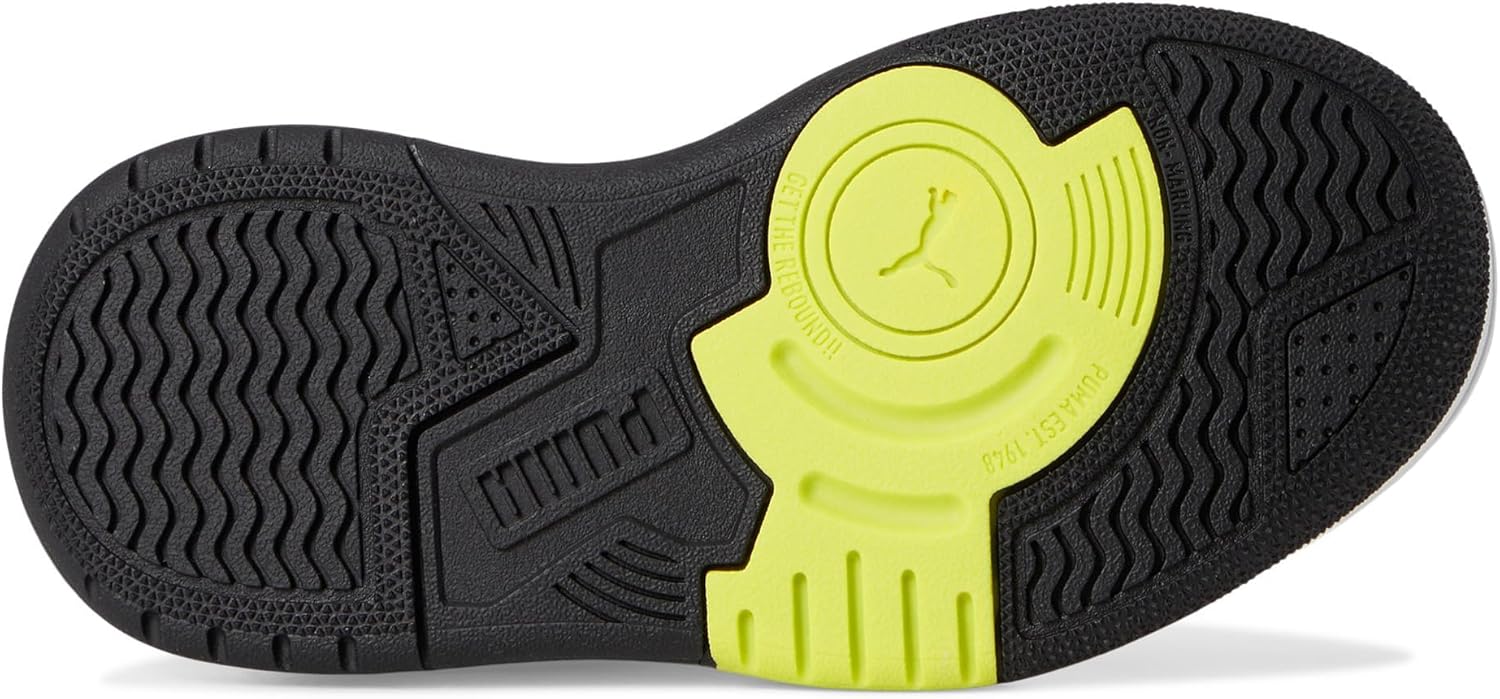 Кроссовки Puma Unisex-Child Rebound Retro (для маленьких детей), белый/черный — фото 3