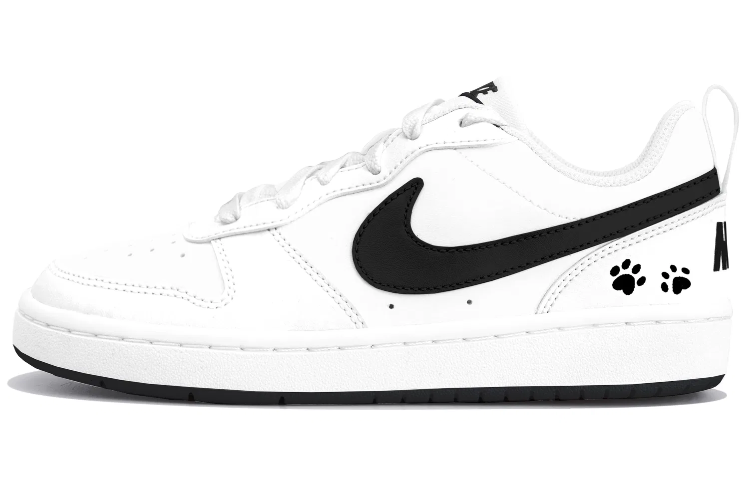 Кроссовки для скейтбординга Nike Court Borough 2 High Street Black Print Low Top Black