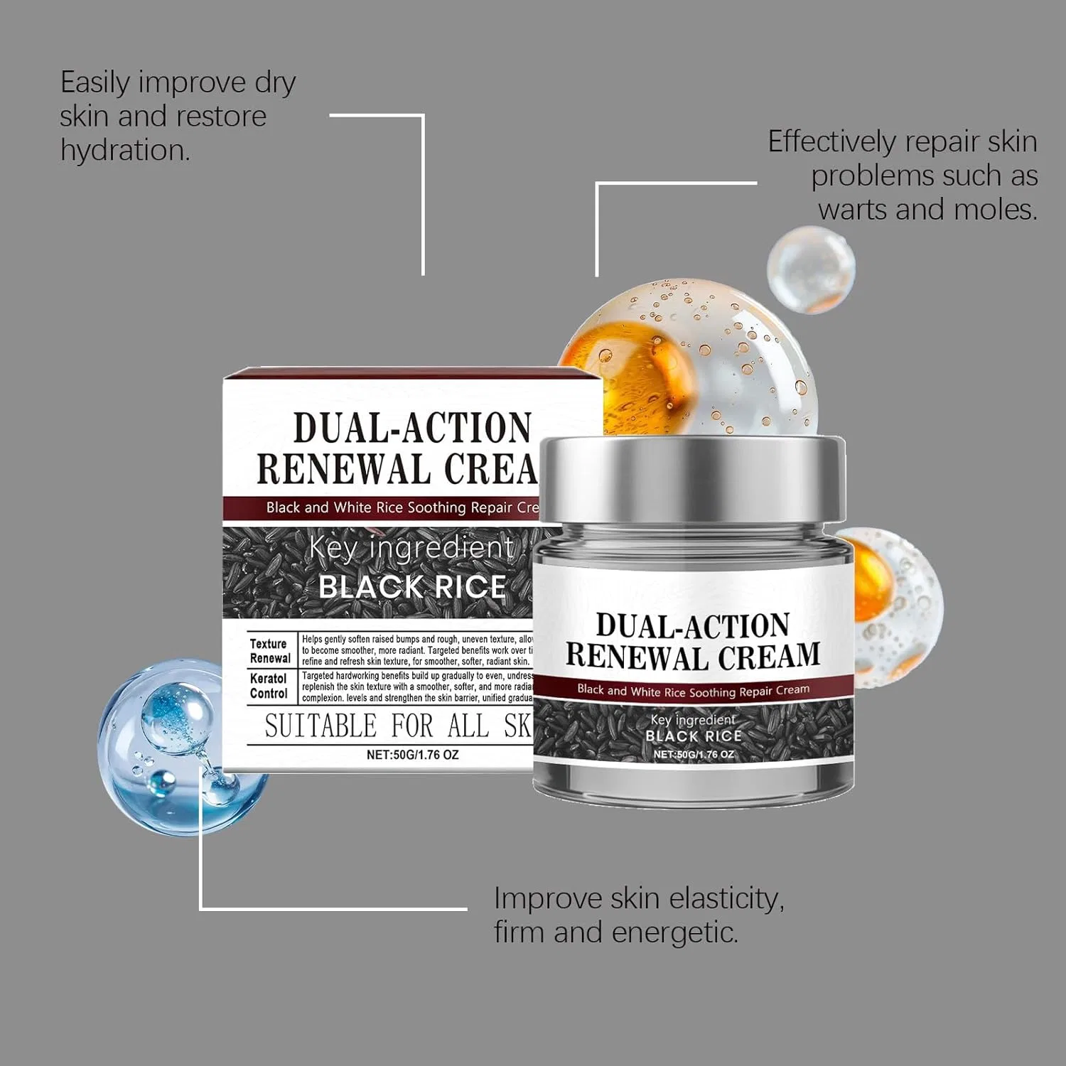 Дневной крем Keratin Erase Dual Action Cream Zkkd, 50 г, 6 шт. — фото 3