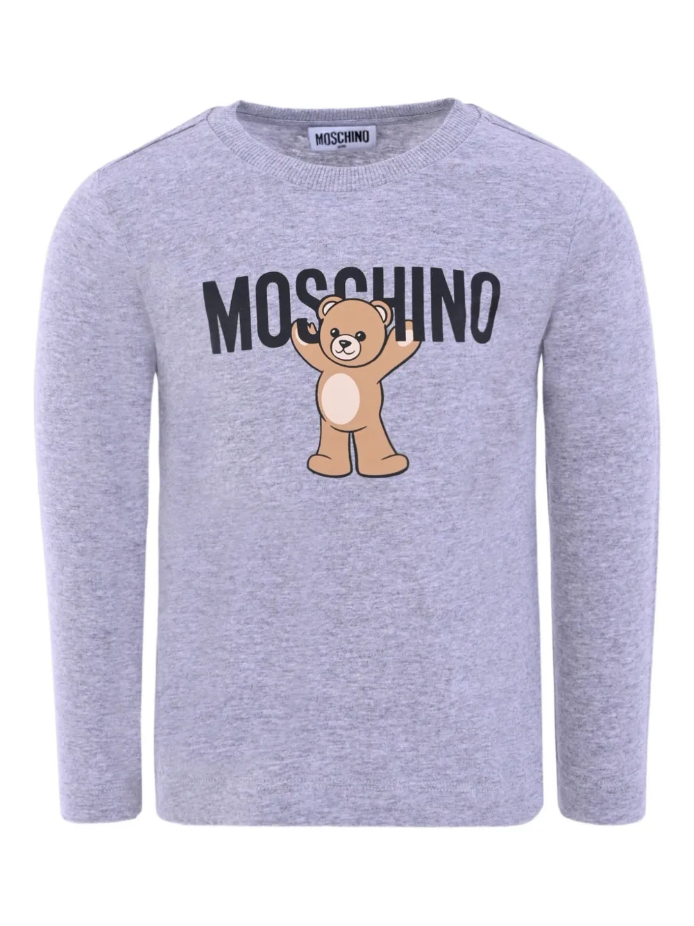 

Лонгслив с принтом Teddy Bear Moschino Kids, серый