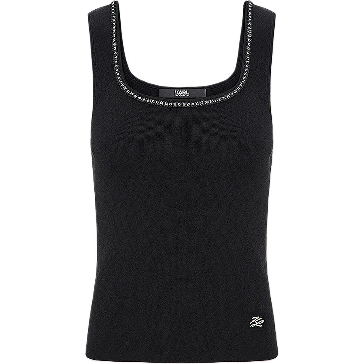 

Топ-майка KARL LAGERFELD FW25 женская KARL LAGERFELD / Karl Lagerfeld Jeans, черный