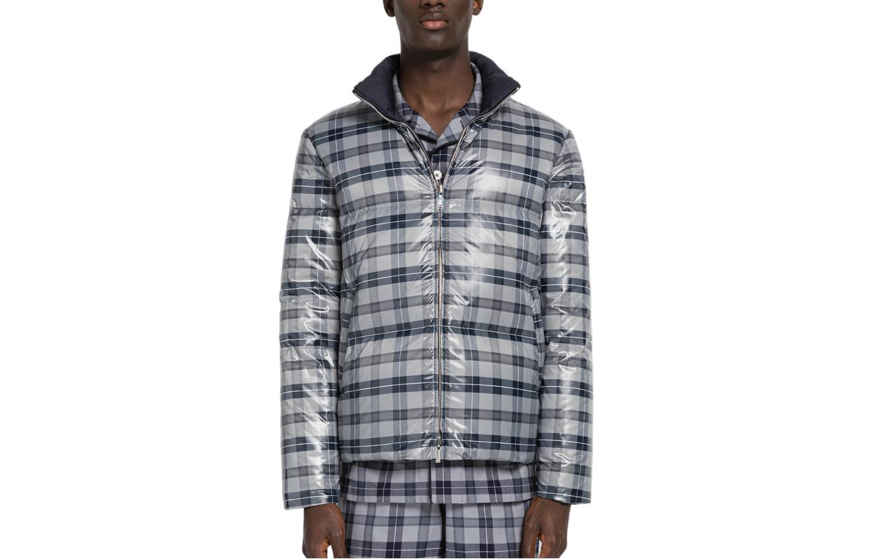 

THOM BROWNE Реверсивная куртка-пуховик на молнии, Medium Gray