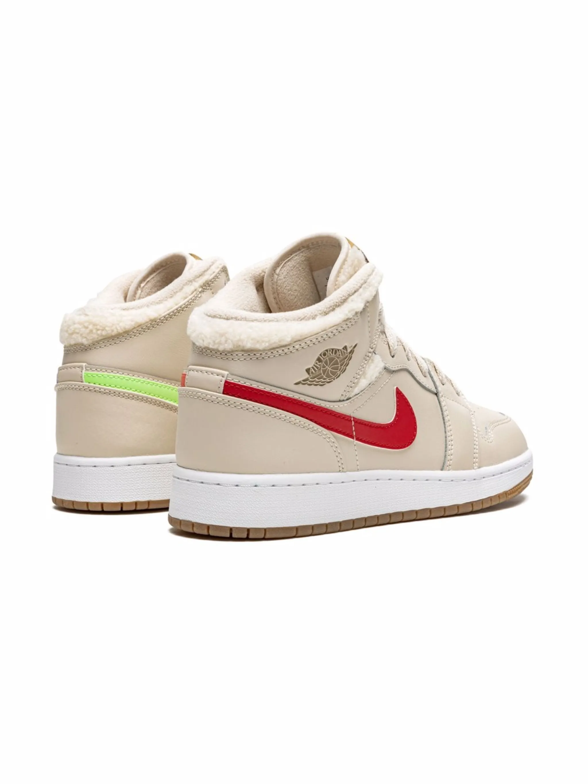 Кроссовки Air Jordan 1 Mid Jordan Kids, нейтральный — фото 3