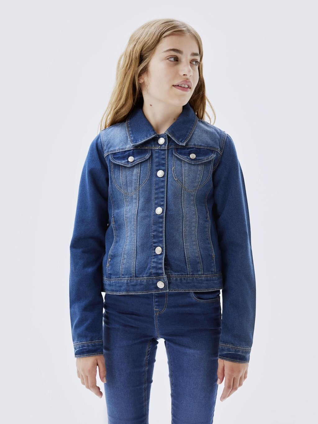 

Джинсовая куртка Nitstar Rika Name it, цвет medium blue denim