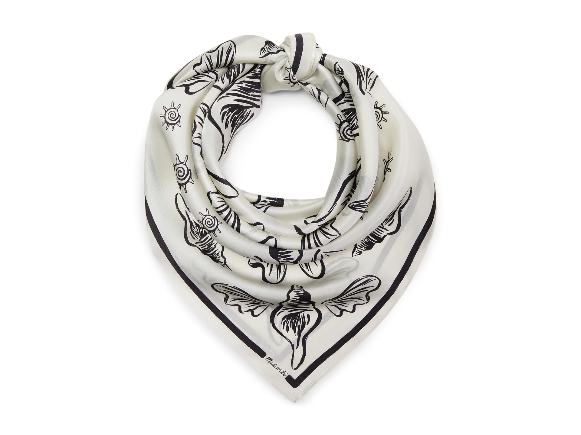 

Шарф Madewell Silk Bandana, цвет Lighthouse