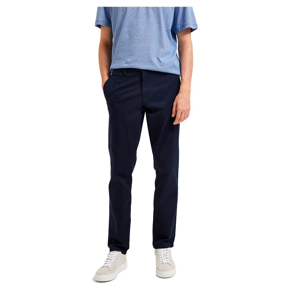 

Брюки Selected New Miles Slim Fit Chino, синий