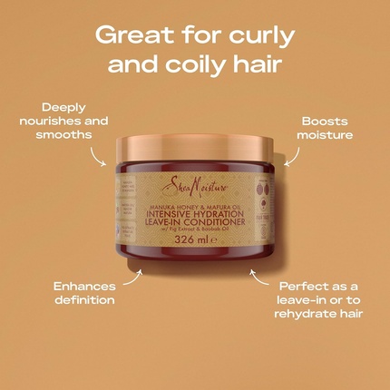 SheaMoisture Manuka Honey & Mafura Oil Интенсивный увлажняющий несмываемый кондиционер Shea Moisture — фото 3