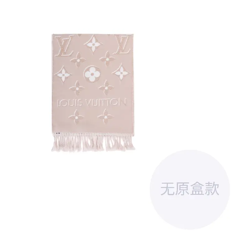 

LOUIS VUITTON Вязаный шарф женский розовый, Pink