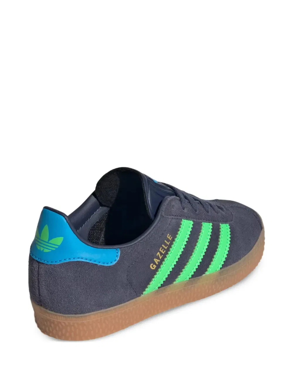 Полосатые кроссовки Gazelle Adidas Kids, синий — фото 3