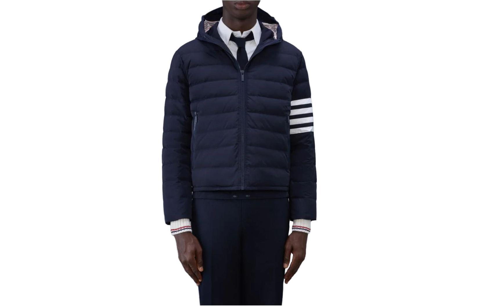 

THOM BROWNE Четырехслойная утепленная куртка, Dark Blue