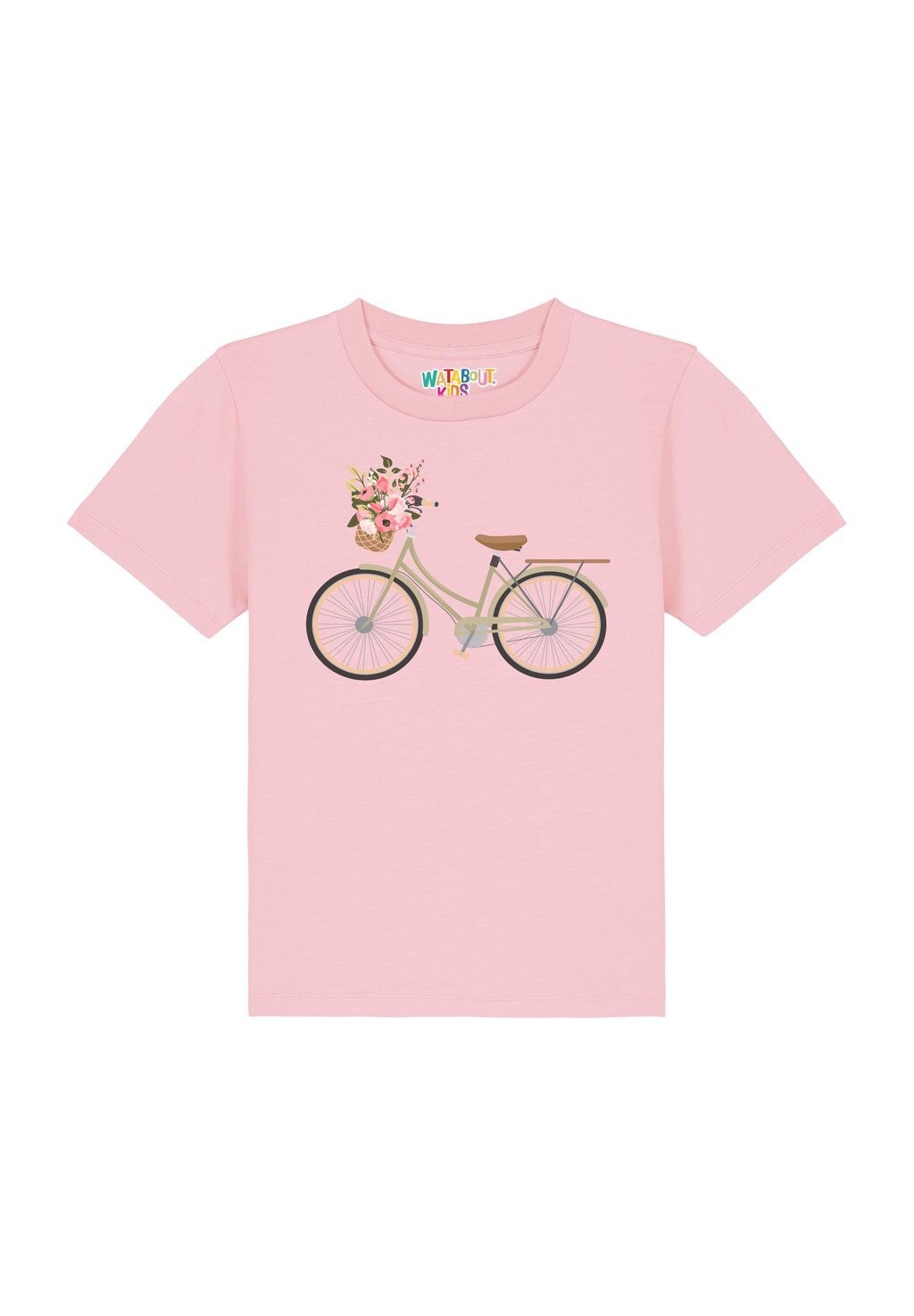 

Футболка с принтом FAHRRAD MIT BLUMEN Watapparel, цвет cotton pink