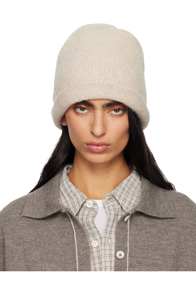 

Lauren Manoogian Бежевая шапка-корона