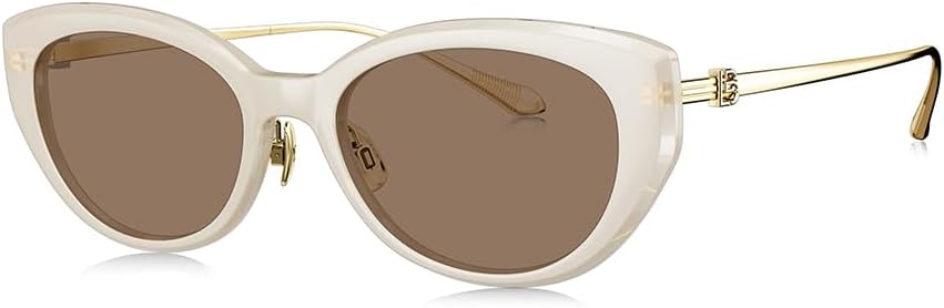 

Женские солнцезащитные очки BOLON в стиле «кошачий глаз» с поляризованными линзами, модель BL5097, Бхактапур, 54 мм, эксклюзивный бренд очков EssilorLuxottica, Translucent Creamy White/Gold/Transparent Tawny Brown