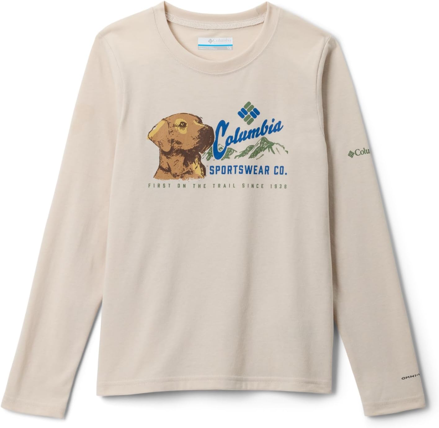 

Columbia Boys La Poudre Pass футболка с длинным рукавом, Dark Stone/Trailhound