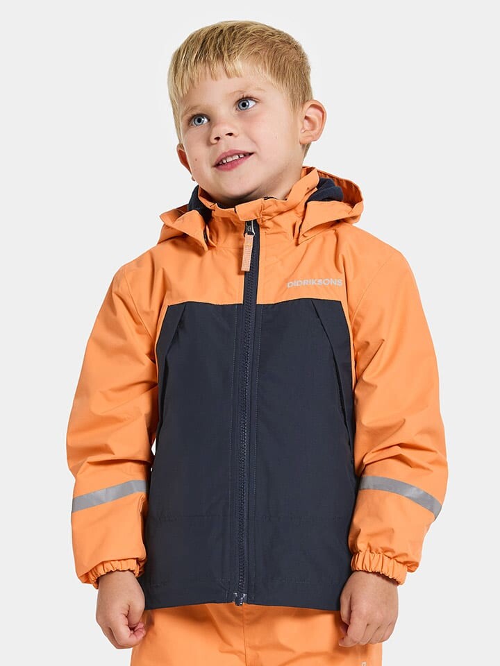 

Куртка Didriksons Enso, цвет orange/dunkelblau