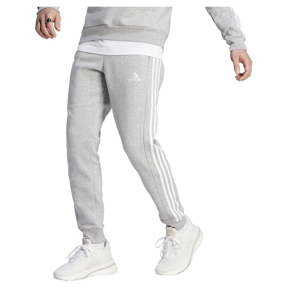 

Джоггеры adidas Essentials Fleece 3 Stripes Tapered Cuff Joggers, белый