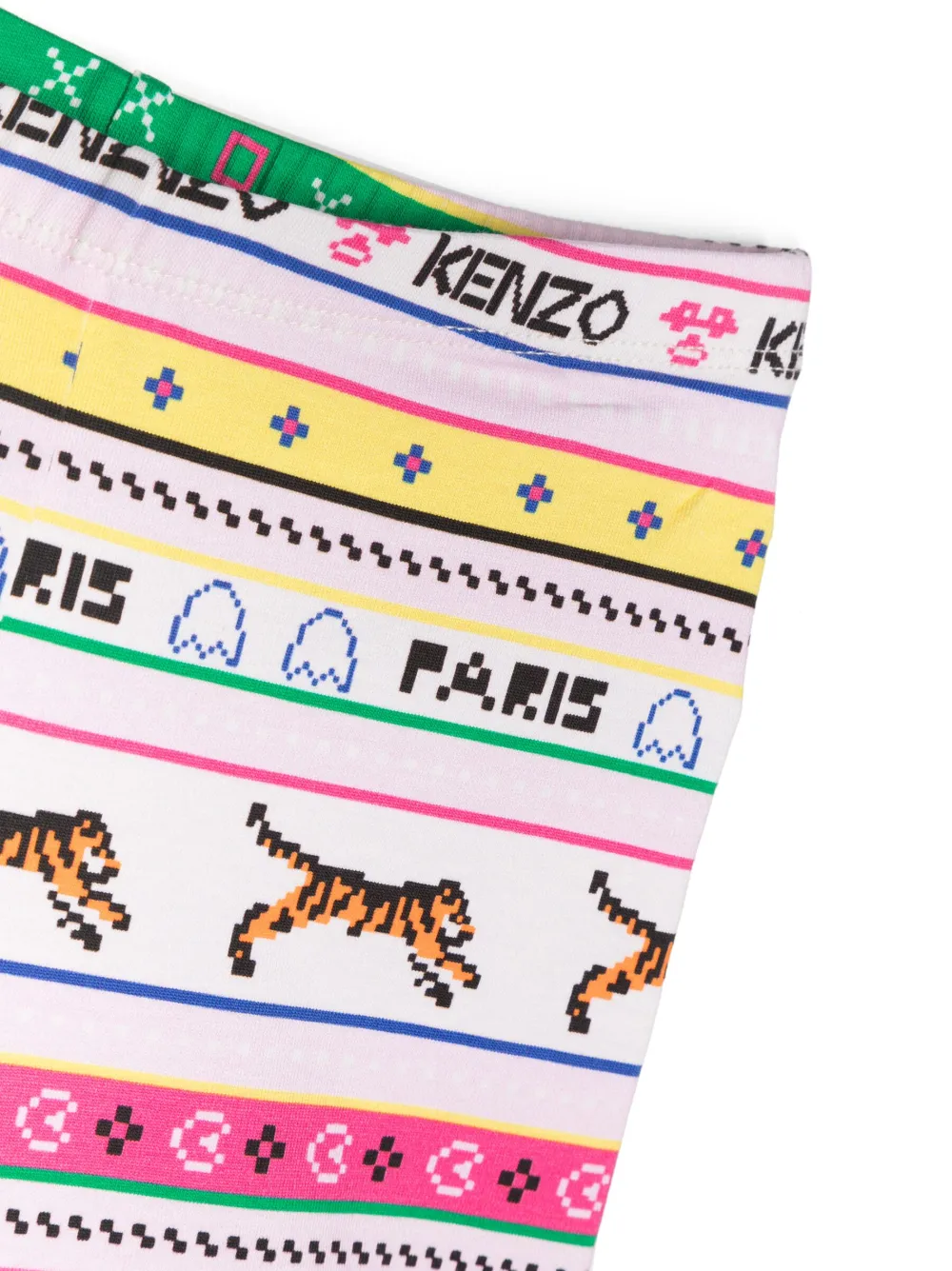 Леггинсы с графичным принтом Kenzo Kids, розовый — фото 3