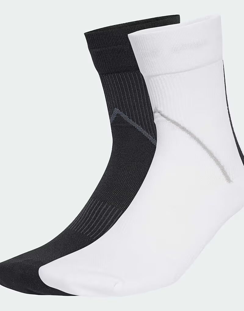 

Носки Adidas Originals Techy Crew, 2 пары, белый/черный