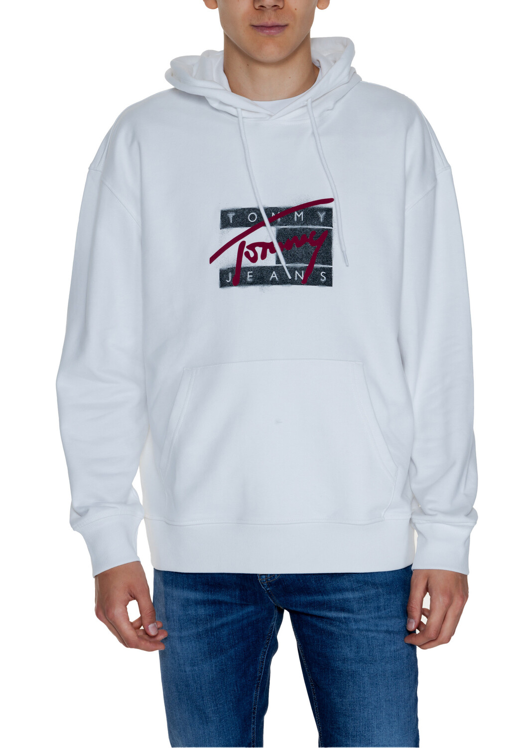 

Толстовка мужская Tommy Jeans с принтом, белый
