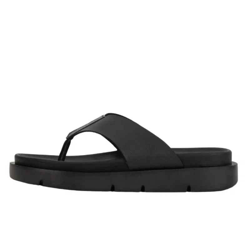 Мужские кожаные сандалии DIFFERSHOE 5CM чёрные