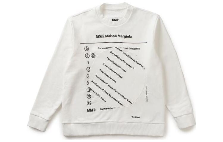 

Толстовка женская Mm6 Maison Margiela с рисунком, белый