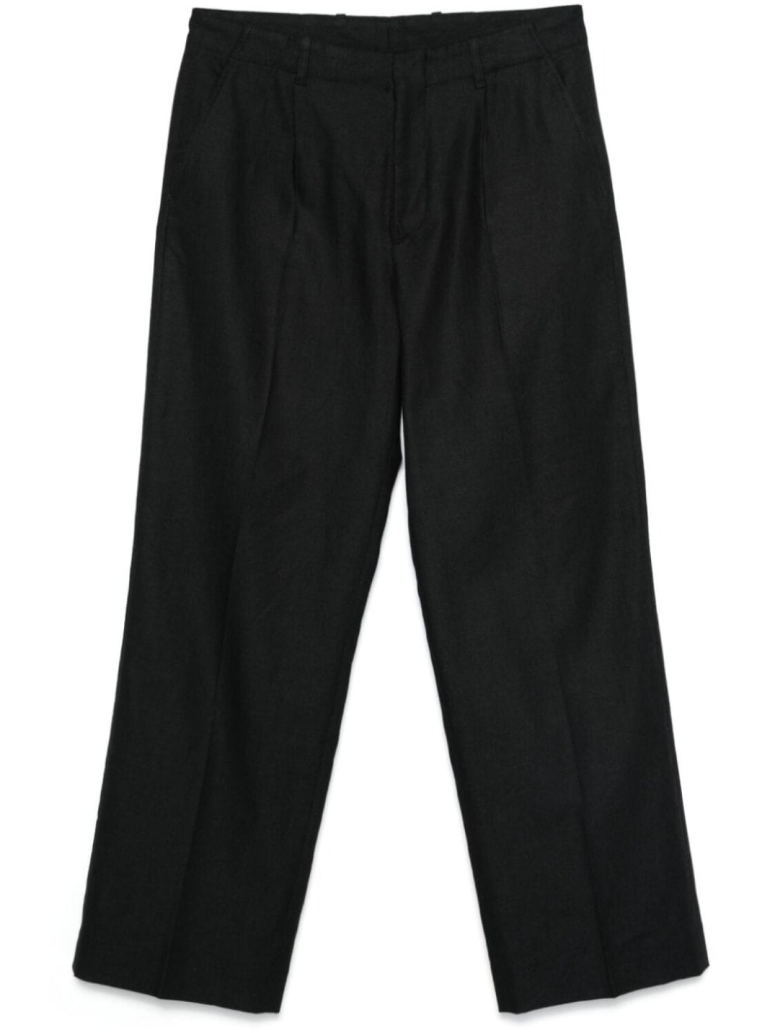 

MM6 Maison Margiela брюки строгого кроя с логотипом, черный