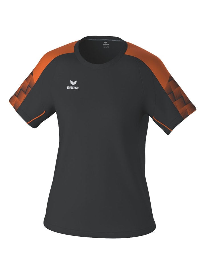 

Erima Женская футболка черно-оранжевого цвета, Черный, Erima Женская футболка черно-оранжевого цвета