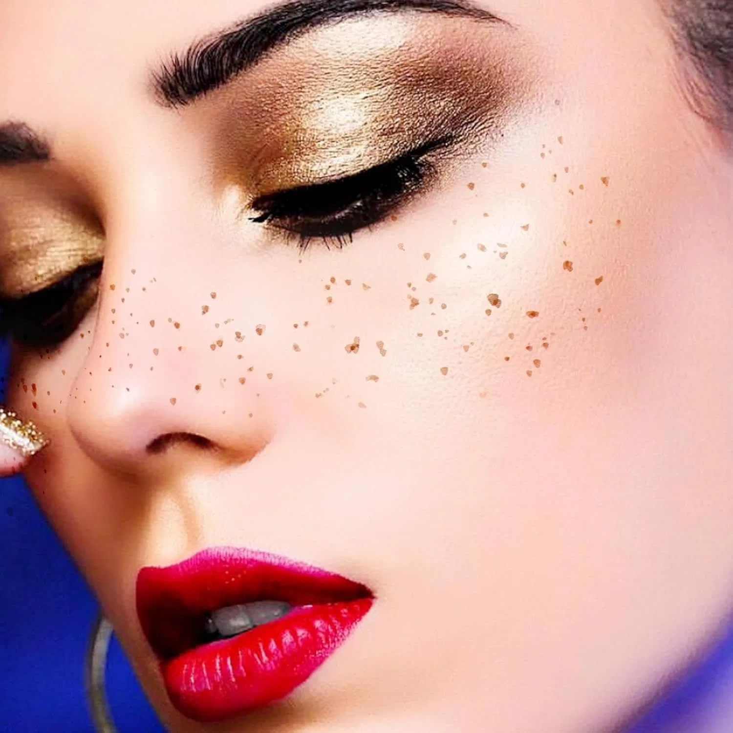 Глиттер-патчи для лица, 5 шт, водостойкие, блестящие, для вечеринок — фото 3