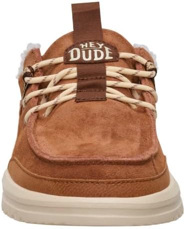 Мужские слипоны HEYDUDE Bradley Blipper из замши, коричневый — фото 4