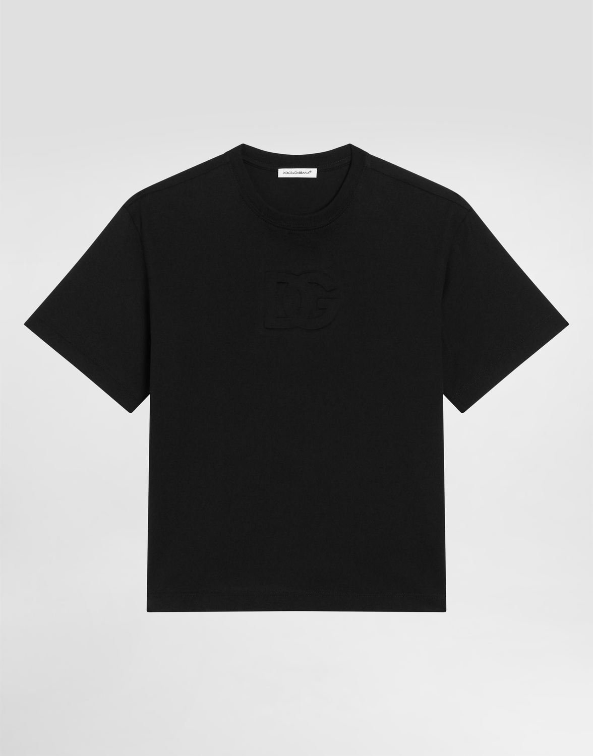 

Футболка из джерси с логотипом DG Dolce&Gabbana, черный