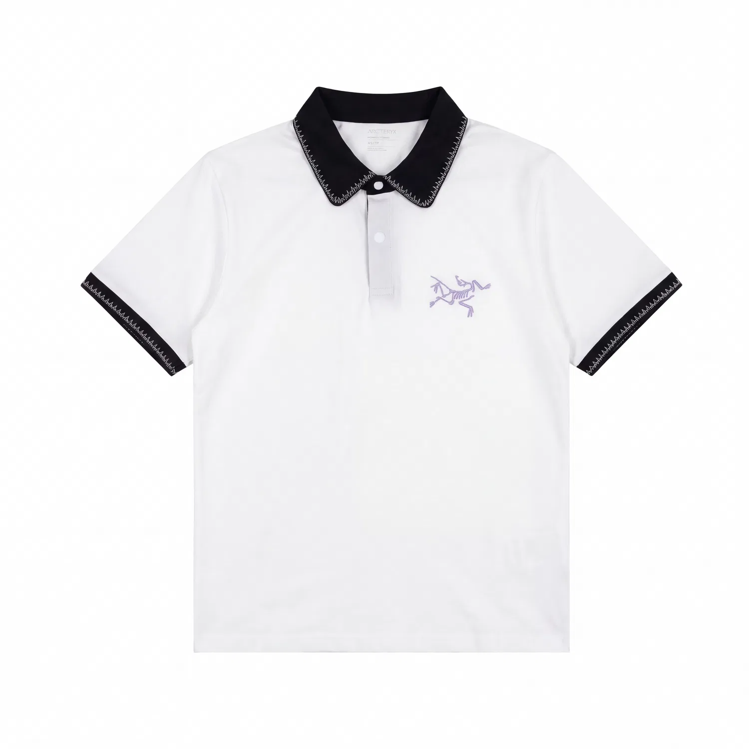 Футболка поло свободного кроя Arcteryx Ivory White