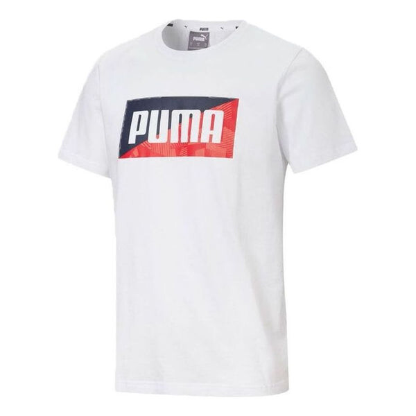 

Футболка flock graphic t-shirt 'white blue red' Puma, белый