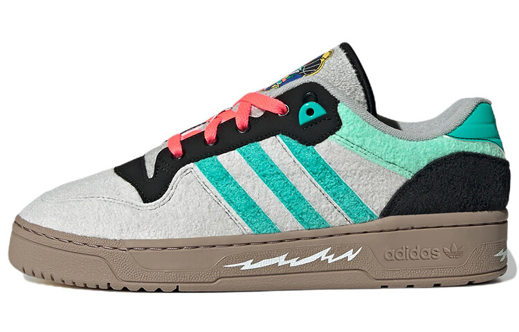 Кроссовки Adidas Originals Rivalry Skateboarding Unisex, серый/голубой/черный/розовый