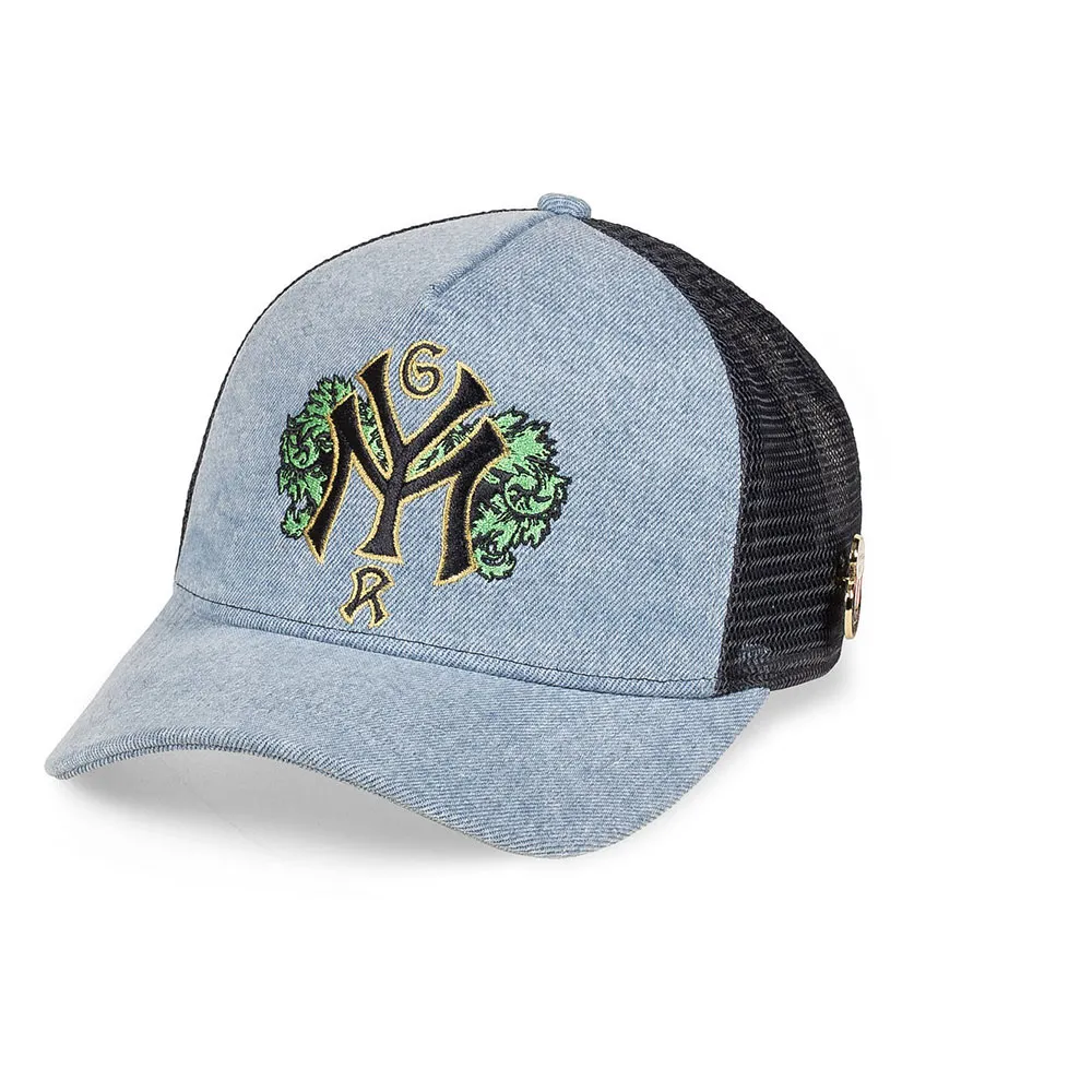 

Бейсболка дальнобойщика Grimey Sweet Science, синий