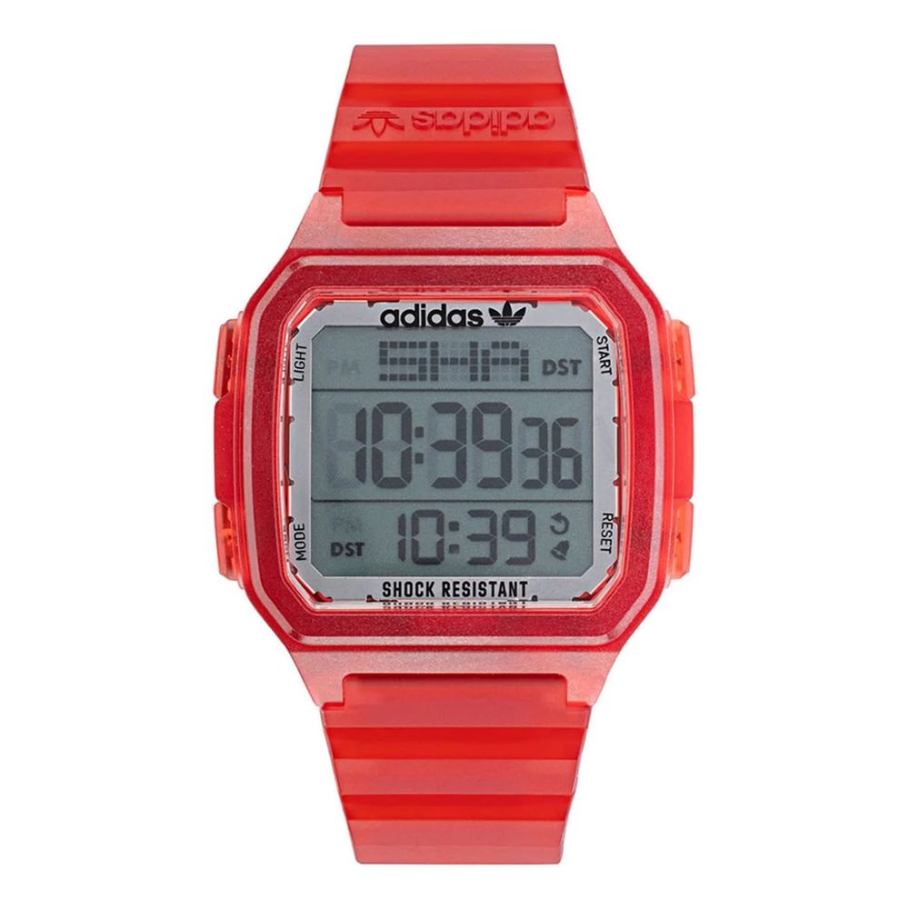 

Часы из красной смолы Adidas