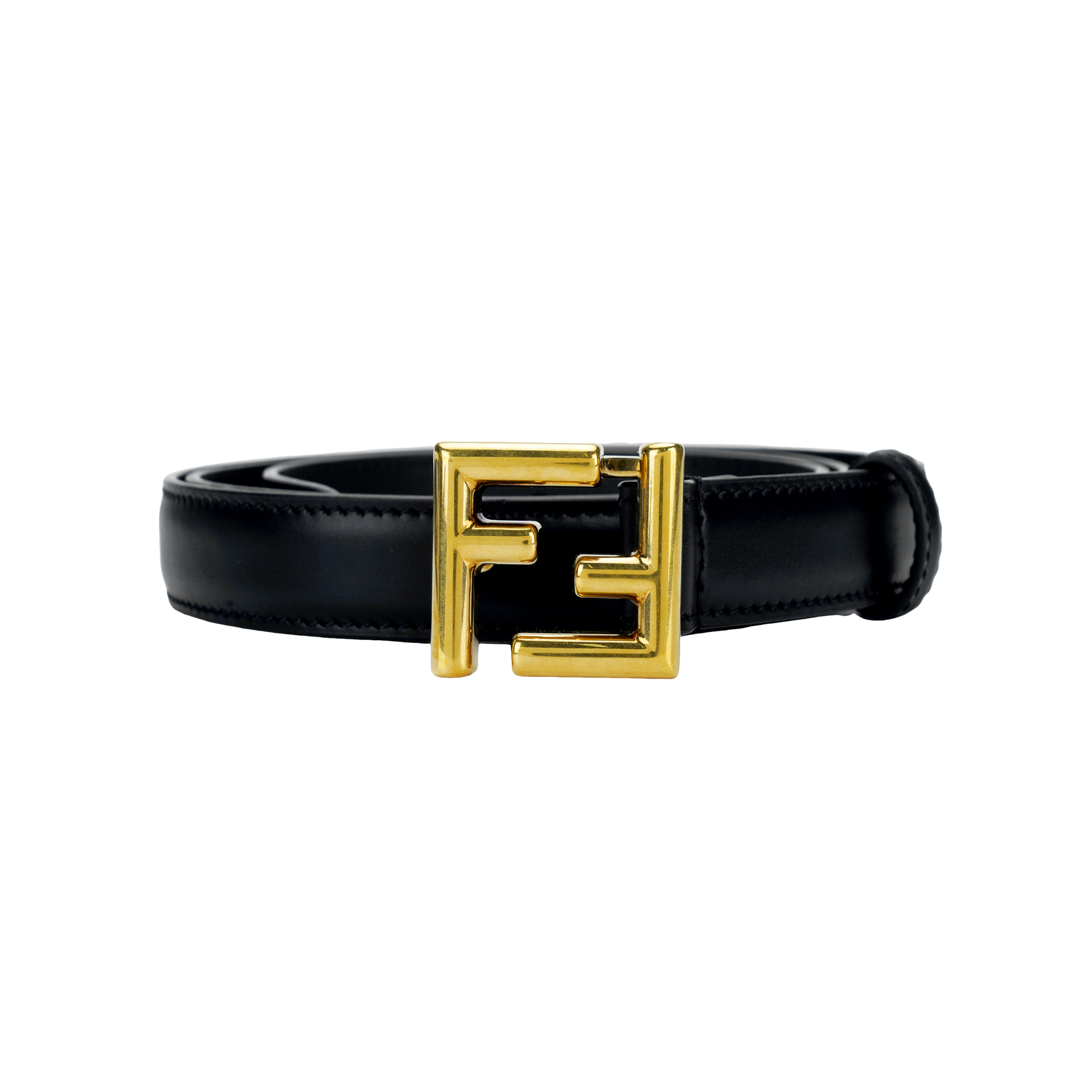 

FENDI Ремень Marc Jacobs Ff Belt, черный кожаный