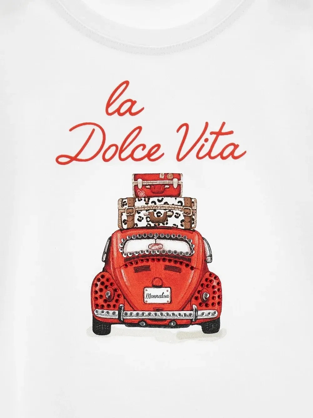 Футболка La Dolce Vita Monnalisa, белый — фото 3