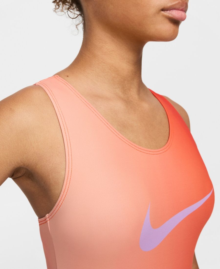 Гимнастический купальник Nike Sunrise Ombre для девочек 7-16 лет Nike Gymnastics, Orange — фото 4