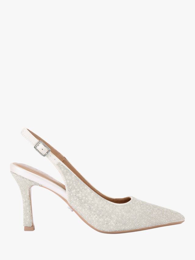 Corletta украшенные острые туфли-лодочки на каблуке с открытой пяткой Carvela, White