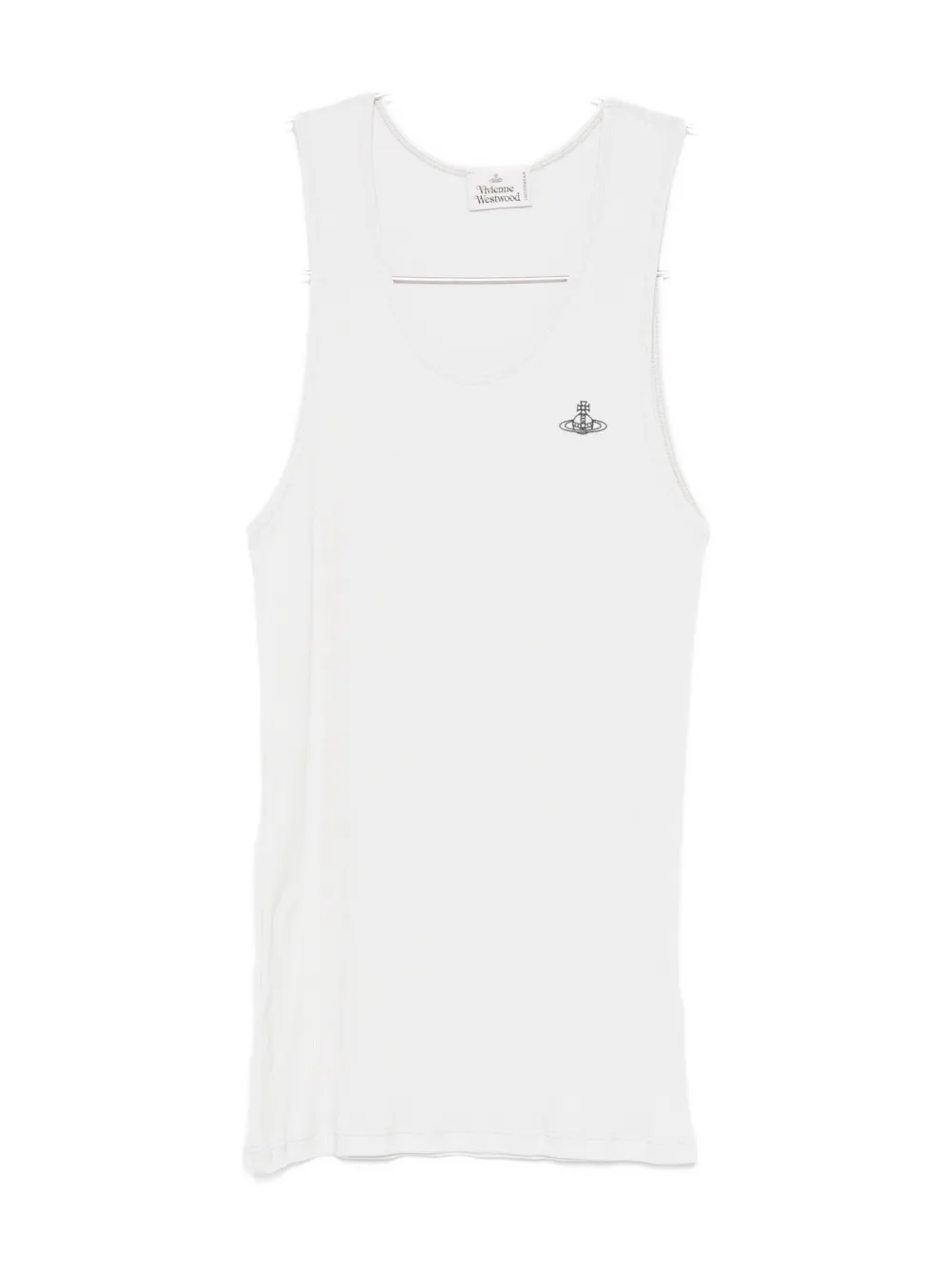 

Шарф с орнаментом "Орб" Vivienne Westwood, белый