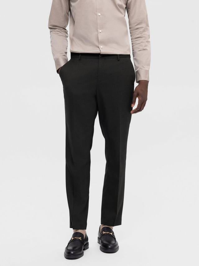 

Брюки Neil Tailored Fit из шерстяной смеси Selected, Dark Green