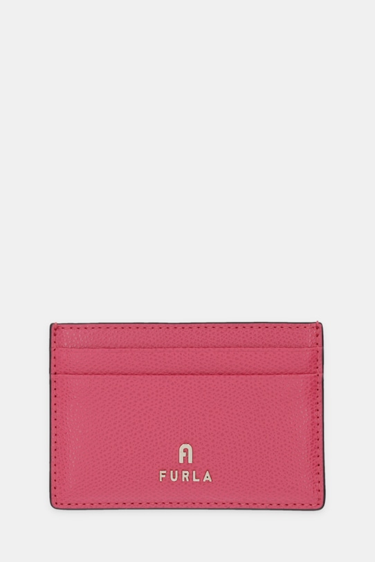 

Кожаный футляр для карт Furla, розовый