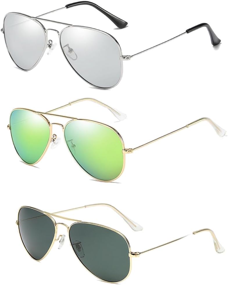 

Солнцезащитные очки для женщин и мужчин, поляризованные, квадратные солнцезащитные очки для женщин, защита от УФ-излучения, металлическая оправа Generic, Silver Frame Silver Lens/Gold Frame Green Lenses/Gold Frame Green Lenses