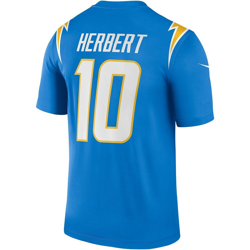 Мужские джерси Nike Justin Herbert Powder Blue Los Angeles Chargers Legend, цвет Chg Light — фото 4