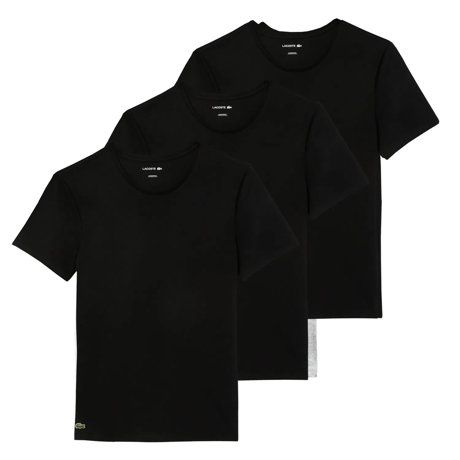 Майка из хлопка Lacoste, черный