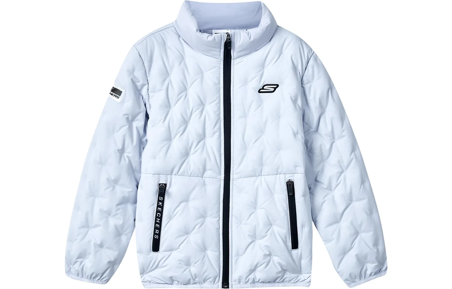Детская пуховая куртка с воротником стойкой Skechers, Xenon Gas Blue/0356