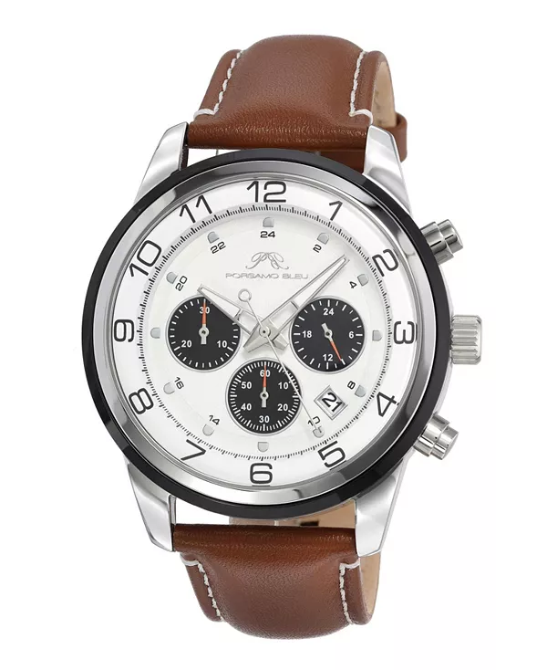 

Мужские часы Arthur с ремешком из натуральной кожи 1091farl Porsamo Bleu, brown