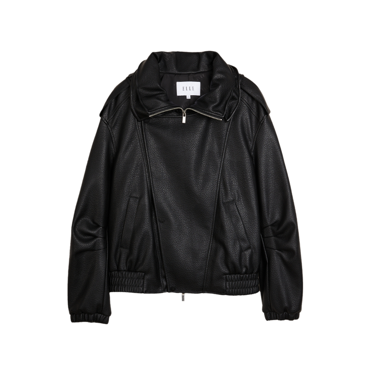 

ELLE Кожаная куртка Women's Black Moderate