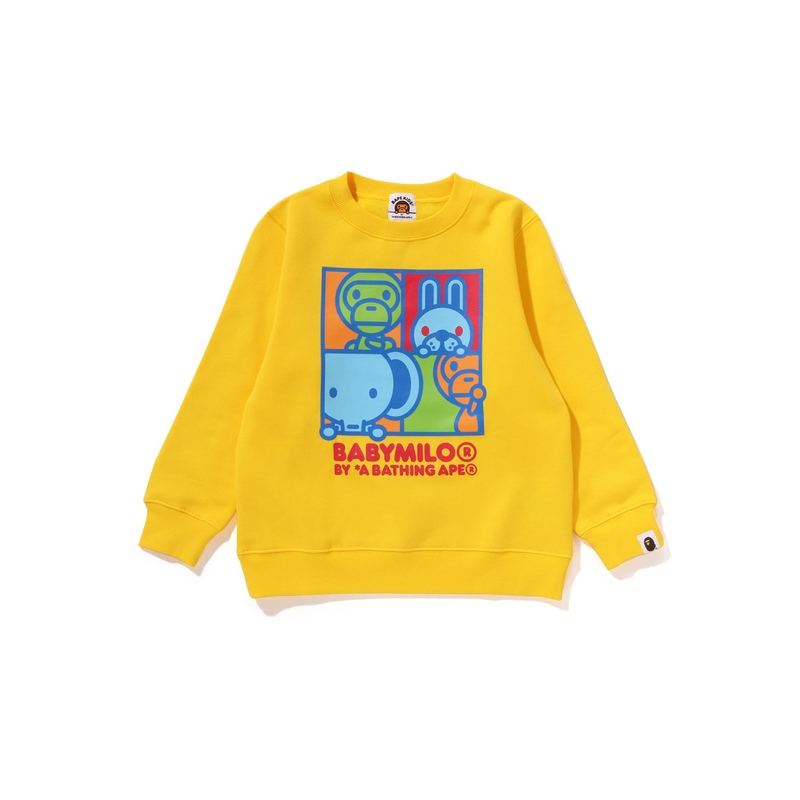 

Толстовка FW25 для детей 3-7 лет A BATHING APE, желтый yex